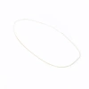 S999 pure silver small square necklace for women, Korean version, light luxury and simple bare chain, a few ounces of broken silver collarbone chain neck chain Application Scenario